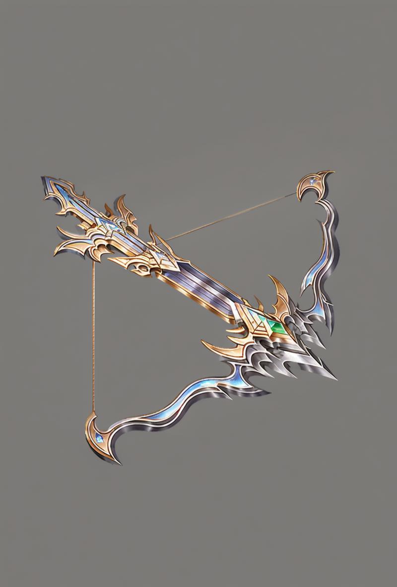 07403-952193197-Crossbow arrows, Chinese weapons, no humans, weapon, grey background, simple background, bow (weapon), still life, arrow (projec.png